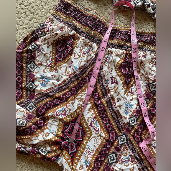 Boho Gypsy crop top and pants matching set - Picture 14 of 16